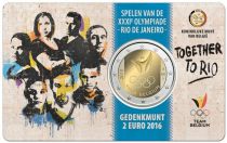 Belgique 2 Euro JO de Rio - 2016 Coincard