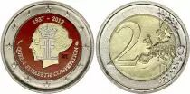 Belgique 2 Euros - Concours Reine Elisabeth - Colorisée - 2012