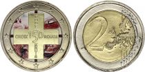 Belgique 2 Euros - Croix rouge - Colorisée - 2014