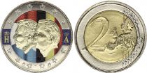 Belgique 2 Euros - Union économique belgo-luxembourgeoise - Colorisée - 2005