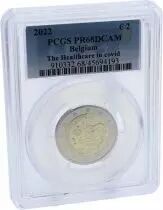 Belgique 2 Euros Comm&eacute;mo. BE Belgique 2022 - Soins contre le Covid - PCGS PR68DCAM