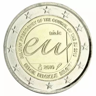 Belgique 2 Euros Comm�mo. Belgique 2010 - Pr�sidence de l\'U.E.