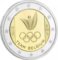Belgique 2 Euros Comm&eacute;mo. Belgique 2016  frappe BE - J.O. de Rio
