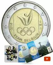 Belgique 2 Euros Commémo. Belgique 2016  frappe BU - J.O. de Rio