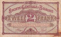 Belgique 2 Francs - Société Générale de Belgique - 1916 - TB+ - P.87