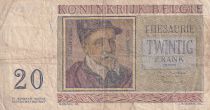 Belgique 20 Francs - Roland de Lassus - Philippus de Monte - 1956 - Série T.12 - P.132b