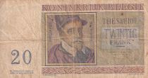 Belgique 20 Francs - Roland de Lassus - Philippus de Monte - 1956 - Série T.14 - P.132b