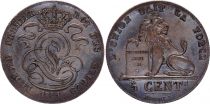 Belgique 5 Centimes Léopold I - Lion  -  1841 - SUP
