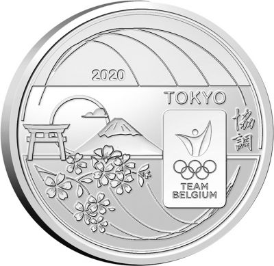 Belgique 5 Euros Belgique 2020 - JO TOKYO 2020 - Team Belgique (version normale)