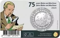 Belgique 5 Euros Belgique 2021 - 75 ans de Blake & Mortimer (version couleur)