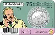 Belgique 5 Euros Belgique 2021 - 75 ans de Blake & Mortimer (version normale)