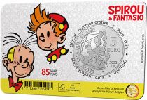 Belgique 5 Euros Commémo. Belgique 2023 - 85 ans de Spirou et Fantasio (VERSION COULEUR)