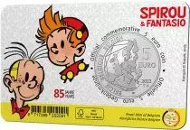 Belgique 5 Euros Commémo. Belgique 2023 - 85 ans de Spirou et Fantasio (VERSION COULEUR)