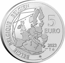 Belgique 5 Euros Commémo. Belgique 2023 - 85 ans de Spirou et Fantasio (VERSION COULEUR)