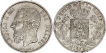 Belgique 5 Francs, Leopold  II  - 1870