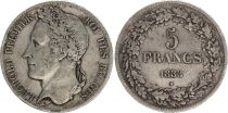 Belgique 5 Francs Leopold I - 1833