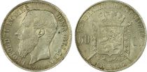 Belgique 50 Centimes Leopold II - Armoiries -1886 - PCGS UNC DETAILS