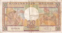 Belgique 50 Francs - Agriculture - 1956 - TTB - P.133b