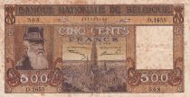 Belgique 500 Francs - Léopold II - Représentation du Congo - 28-03-1947 - Série D.1655 - P.127b