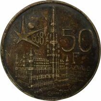 Belgique Baudouin - 50 Francs Argent, Exposition Universelle - 1958 Bruxelles