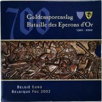 Belgique Coffret BU Euro - 1 centime &agrave; 2 euros + 1 m&eacute;daille - 2002