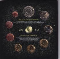 Belgique Coffret BU Euro - 1 centime &agrave; 2 euros + 1 m&eacute;daille - 2013
