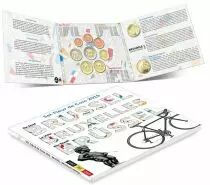 Belgique Coffret BU Euro Belgique 2019 - Bruxelles (Manneken Pis et D&eacute;part du Tour de France)
