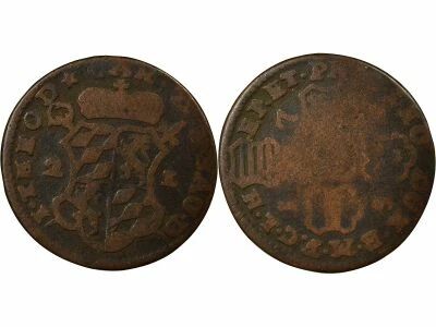 Belgique Jean Th�odore de Bavi�re - 2 Liards - 1752 Li�ge