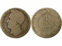 Belgique L&eacute;opold I - Franc Argent, T&ecirc;te laur&eacute;e - 1834 Bruxelles