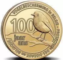 Belgique LOT 2 X 2 5 Euros Comm&eacute;mo. Belgique 2022 (Wallon et Flamand) - 100 ans de la protection des oiseaux en Belgique