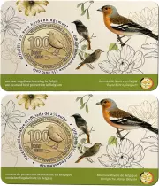 Belgique LOT 2 X 2 5 Euros Comm&eacute;mo. Belgique 2022 (Wallon et Flamand) - 100 ans de la protection des oiseaux en Belgique