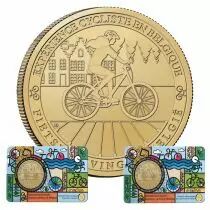 Belgique LOT 2 X 2 5 Euros Comm&eacute;mo. Belgique 2023 (Wallon et Flamand) - Exp&eacute;rience cycliste en Belgique