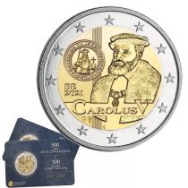 Belgique LOT 2 X 2 Euros Coincard Commémo. Belgique 2021 - 500 ans des premières pièces Charles Quint