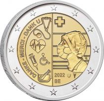 Belgique LOT 2 X 2 Euros Coincard Commémo. Belgique 2022 - Soins contre le COVID