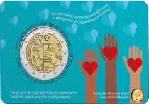 Belgique LOT 2 X 2 Euros Coincard Comm&eacute;mo. Belgique 2022 - Soins contre le COVID