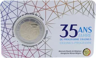 Belgique Pi�ce 2 Euros Comm�mo. BU BELGIQUE 2022 - 35 ans du Programme ERASMUS