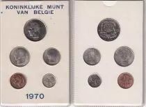 Belgique Série 5 pièces 1970 - UNC - Version flamande