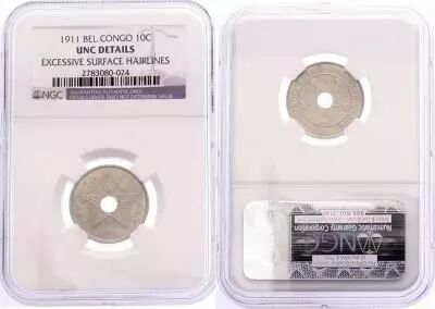 Belgischer Kongo 10 Cents Star