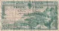 Belgischer Kongo 20 Francs - Boy and Dam - 01-08-1959 - Serial AS 708213