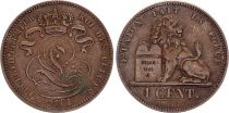 Belgium 1 Centime Léopold I - Lion - 1861