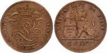 Belgium 1 Centime Léopold II  - Lion - 1875