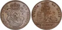Belgium 1 Centime Léopold II - Lion - 1875