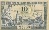 Belgium 10 Centimes - Ville de Binche - Bon de Caisse - 1918