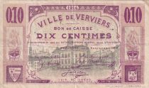 Belgium 10 Centimes - Ville de Verviers - Bon de Caisse - 1914