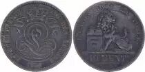 Belgium 10 Centimes Léopold I - Lion  -  1848