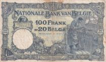 Belgium 100 Francs - Albert and Elizabeth - 1929 - F to VF - P.102