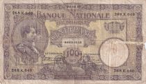 Belgium 100 Francs - King & Queen - 1921 - Letter K - P.95