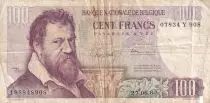 Belgium 100 Francs - Lambert Lombard - Allegorical figure - 1967 - Serial Y - P.134a