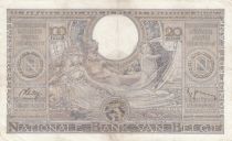 Belgium 100 Francs Kg Albert & Qn Elisabeth - 1939