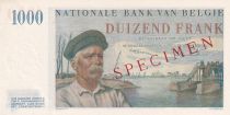 Belgium 1000 Francs Albert I - 1951 - Specimen - AU to UNC - P.131